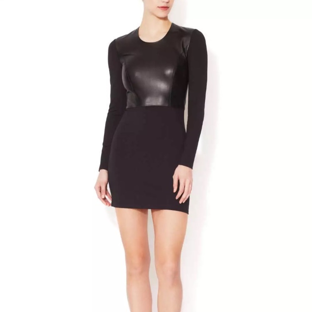 Helmet Lang Leather dress Size P New
